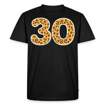 30 ans Félicitations - T-shirt Premium bio Homme - noir - Devant - Nico (187cm)