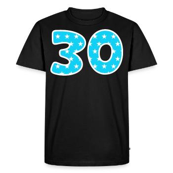 30 - T-shirt Premium bio Homme - noir - Devant - Nico (187cm)