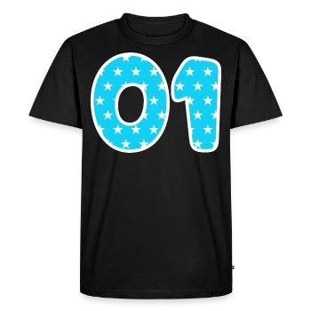 Équipe - 01 - T-shirt Premium bio Homme - noir - Devant - Nico (187cm)
