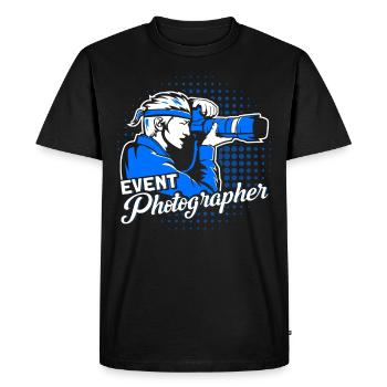 Cameraman Gift for Photographer - Men's Premium Organic T-Shirt - black - Front - Nico (187cm)