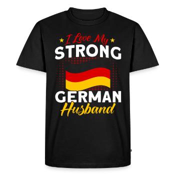 German origin Germany German pride - Men's Premium Organic T-Shirt - black - Front - Nico (187cm)