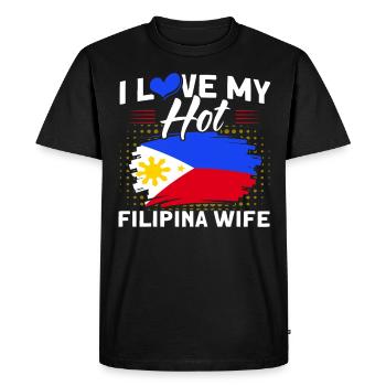 Philippines Drapeau philippin - T-shirt Premium bio Homme - noir - Devant - Nico (187cm)