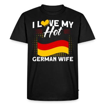 German origin Germany German pride - Men's Premium Organic T-Shirt - black - Front - Nico (187cm)