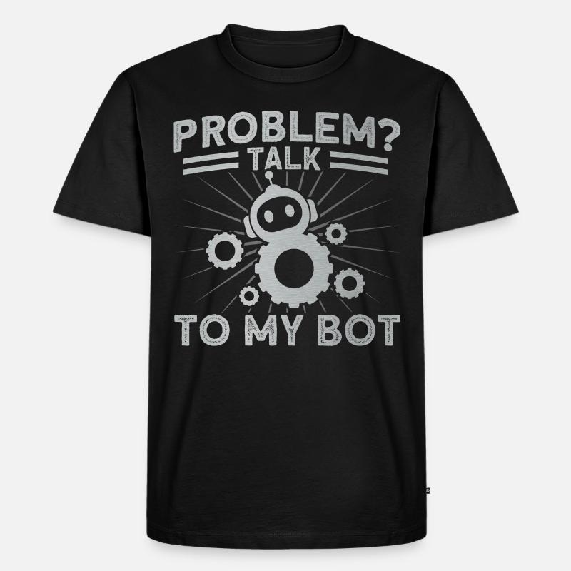 Robot Robotics Engineer Costume Robot - Men's Premium Organic T-Shirt - black