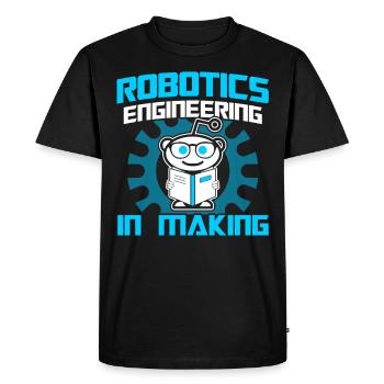 Robot Robotics Engineer Costume Robot - Men's Premium Organic T-Shirt - black - Front - Nico (187cm)
