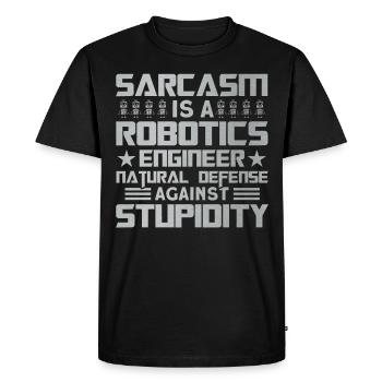 Robot Robotics Engineer Costume Robot - Men's Premium Organic T-Shirt - black - Front - Nico (187cm)
