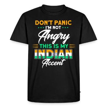 India Indian Roots Gift - Men's Premium Organic T-Shirt - black - Front - Nico (187cm)