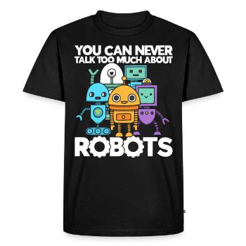 Robot Robotics Engineer Costume Robot - Men's Premium Organic T-Shirt - black - Front - Nico (187cm)