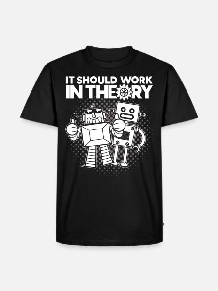 Robot Robotics Engineer Costume Robot - Men's Premium Organic T-Shirt - black