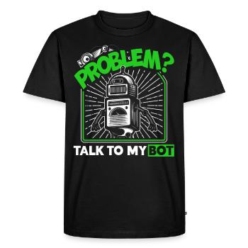 Robot Robotics Engineer Costume Robot - Men's Premium Organic T-Shirt - black - Front - Nico (187cm)