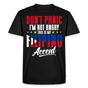 Philippines Drapeau philippin - T-shirt Premium bio Homme - noir - Devant - Nico (187cm)