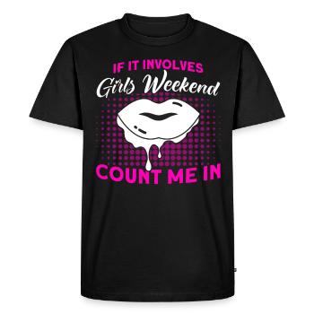 Demoiselle d’honneur Filles Soirée Party Ladies Cadeau - T-shirt Premium bio Homme - noir - Devant - Nico (187cm)