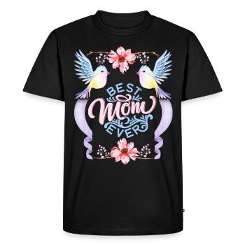 Best-Mom-Ever, dicton de la fête des mères - T-shirt Premium bio Homme - noir - Devant - Nico (187cm)