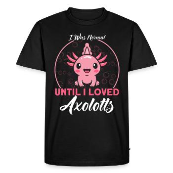 Axolotl Axolotl Propriétaire Axolotl Amphibian Gift - T-shirt Premium bio Homme - noir - Devant - Nico (187cm)