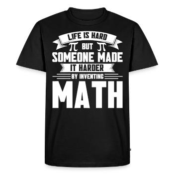 Math Mathématiques Sciences Math Cadeau - T-shirt Premium bio Homme - noir - Devant - Nico (187cm)