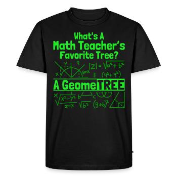 Math Mathématiques Sciences Math Cadeau - T-shirt Premium bio Homme - noir - Devant - Nico (187cm)