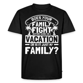 Road Trip Holiday Family Holiday Family Gift - Men's Premium Organic T-Shirt - black - Front - Nico (187cm)