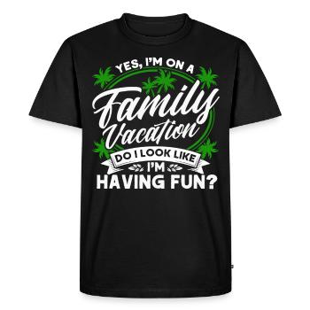 Road Trip Holiday Family Holiday Family Gift - Men's Premium Organic T-Shirt - black - Front - Nico (187cm)
