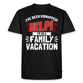 Road Trip Holiday Family Holiday Family Gift - Men's Premium Organic T-Shirt - black - Front - Nico (187cm)