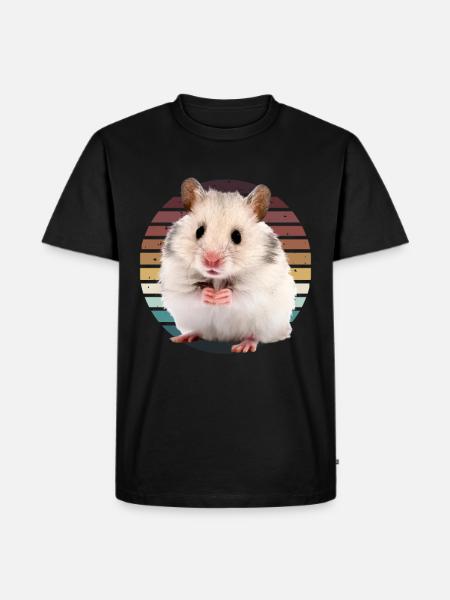Hamster - Men's Premium Organic T-Shirt - black