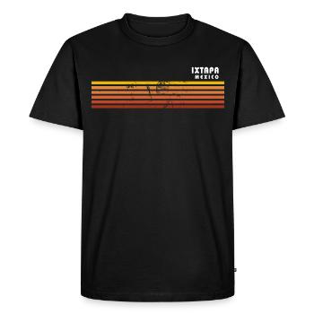 Retro Ixtapa Mexique Vintage Souvenir de vacances - T-shirt Premium bio Homme - noir - Devant - Nico (187cm)