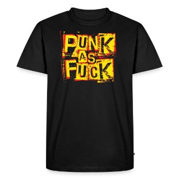 Punk comme - T-shirt Premium bio Homme - noir - Devant - Nico (187cm)