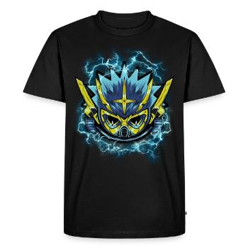 MASKED ROBOT - Idée cadeau gamer gamer - T-shirt Premium bio Homme - noir - Devant - Nico (187cm)