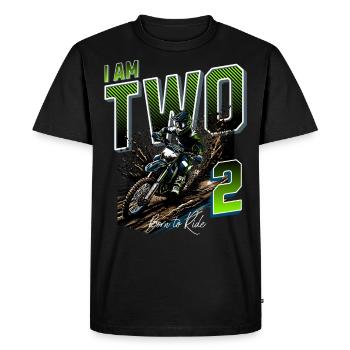 Motocross 2e anniversaire - T-shirt Premium bio Homme - noir - Devant - Nico (187cm)