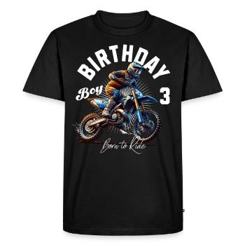 Motocross 3rd Birthday - Men's Premium Organic T-Shirt - black - Front - Nico (187cm)