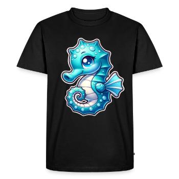 Seahorse Seahorse - Men's Premium Organic T-Shirt - black - Front - Nico (187cm)