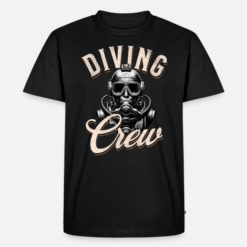 Équipe d’équipage de plongée - T-shirt Premium bio Homme - noir