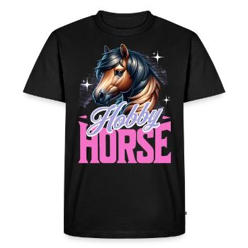Cheval de loisir Steckenpferd - T-shirt Premium bio Homme - noir - Devant - Nico (187cm)