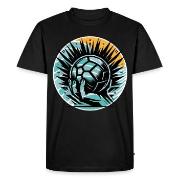 Handball - T-shirt Premium bio Homme - noir - Devant - Nico (187cm)