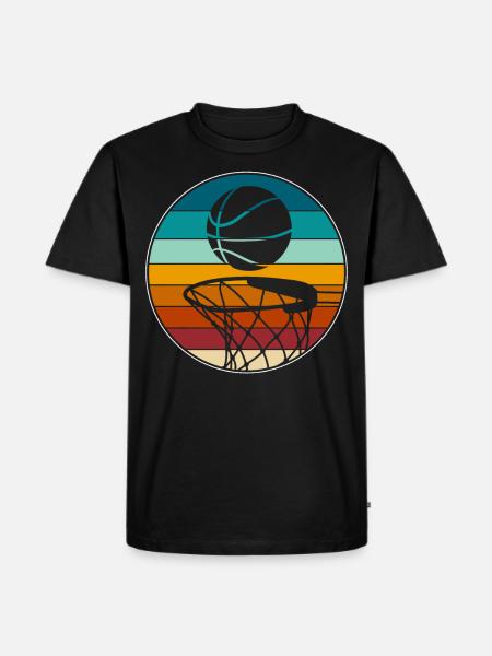 Basketball Basketballer - Männer Premium Bio T-Shirt - Schwarz
