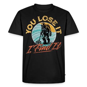 Probing Metal Detector - Men's Premium Organic T-Shirt - black - Front - Nico (187cm)