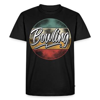 Bowling - T-shirt Premium bio Homme - noir - Devant - Nico (187cm)