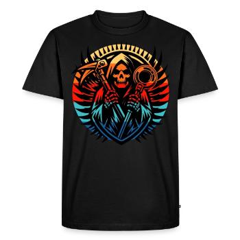 Probing Metal Detector - Men's Premium Organic T-Shirt - black - Front - Nico (187cm)