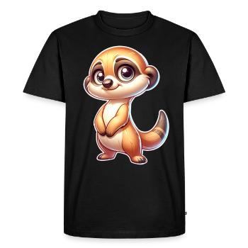 Suricate - T-shirt Premium bio Homme - noir - Devant - Nico (187cm)