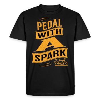 E-Bike E-Biker - Men's Premium Organic T-Shirt - black - Front - Nico (187cm)