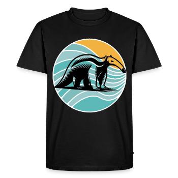 Fourmilier - T-shirt Premium bio Homme - noir - Devant - Nico (187cm)