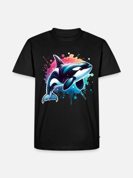 Orca Killer Whale - Men's Premium Organic T-Shirt - black