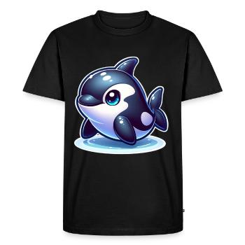 Orque Épaulard - T-shirt Premium bio Homme - noir - Devant - Nico (187cm)