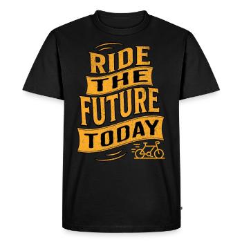 E-Bike E-Biker - Men's Premium Organic T-Shirt - black - Front - Nico (187cm)