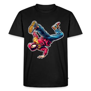 Breakdancing - Men's Premium Organic T-Shirt - black - Front - Nico (187cm)