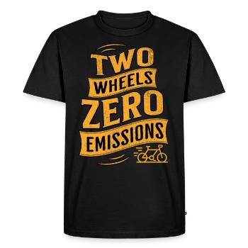 E-Bike E-Biker - Men's Premium Organic T-Shirt - black - Front - Nico (187cm)