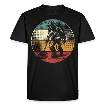 Probing Metal Detector - Men's Premium Organic T-Shirt - black - Front - Nico (187cm)