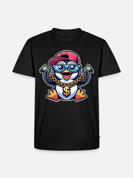 Penguin - Men's Premium Organic T-Shirt - black