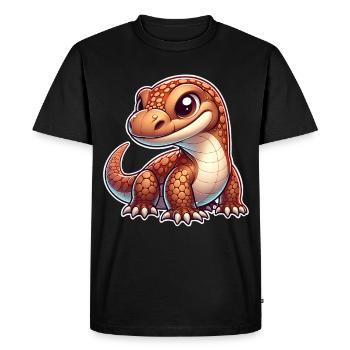 Komodo Dragon - Men's Premium Organic T-Shirt - black - Front - Nico (187cm)