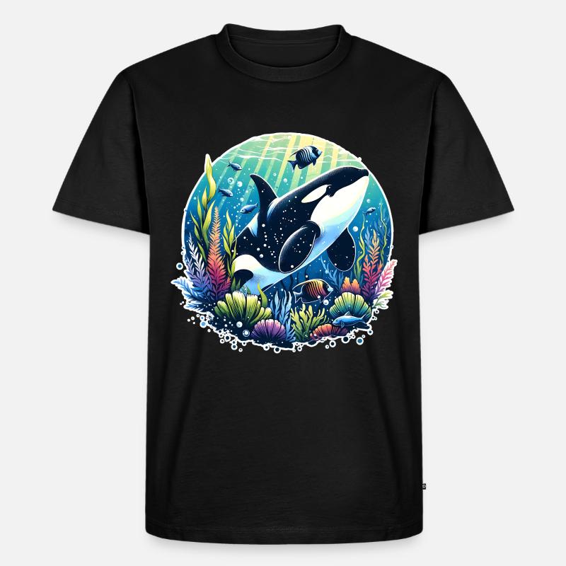 Orca Schwertwal - Männer Premium Bio T-Shirt - Schwarz