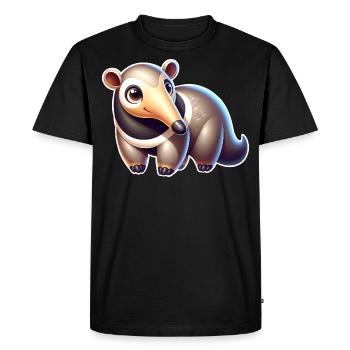 Fourmilier - T-shirt Premium bio Homme - noir - Devant - Nico (187cm)
